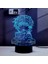3D Illusion LED Anime Lamba Itadori Yuji 16 Renk Rgb Değişim Uzaktan Kumanda Masası Gece Odası Için Gece Lambası (Itadori Yuji) (Yurt Dışından) 1