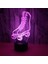 Justup 3D Paten Gece Işık Ht 7 Renk Buz Pateni LED USB Dokunmatik Masa Lambası Ev Dekor Çocuk Çocuk Masa Bebek Hediyeleri (Stil Z) (Yurt Dışından) 1