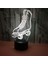 Justup 3D Paten Gece Işık Ht 7 Renk Buz Pateni LED USB Dokunmatik Masa Lambası Ev Dekor Çocuk Çocuk Masa Bebek Hediyeleri (Stil Z) (Yurt Dışından) 2