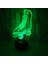 Justup 3D Paten Gece Işık Ht 7 Renk Buz Pateni LED USB Dokunmatik Masa Lambası Ev Dekor Çocuk Çocuk Masa Bebek Hediyeleri (Stil Z) (Yurt Dışından) 4