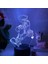 Justup Oyun Kingdom Hearts Gece Işık Ht 3D Illusion LED Lamba ile 16 Renkli Dokunmatik Uzaktan Kumanda Erkek Dekorasyonları Için - Siyah Koltuk (Yurt Dışından) 1
