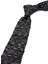 Füme - Gri Motif Desen Örgü Kravat ÖR8362 2