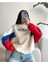 Hebb Club Kadın Love And Hope Yazılı Baskılı Renkli Oversize Sweatshirt 2