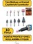 Hobi Gravür Dremel Taşlama Ucu Mini Metal Ahşap Oyma Seti Parlatma Çapak Alma 10 Parça Matkap Uyumlu 1