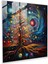 Noel Glow Cam Baskı - Noel, Noel Ağacı, Radyant Glow, Cam Duvar Sanatı, 30X30 1