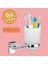 Metal Diş Fırçalık Vidalı Askı Banyo Lavabo Diş Fırçası Stand Kabı Kutusu Hazneli Krom 1