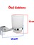 Metal Diş Fırçalık Vidalı Askı Banyo Lavabo Diş Fırçası Stand Kabı Kutusu Hazneli Krom 3