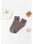Unisex Teddy Bear Desenli Yarım Kolej 3'lü Set Çorap 4
