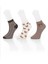 Unisex Teddy Bear Desenli Yarım Kolej 3'lü Set Çorap 5