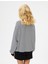 Bisiklet Yaka Sweatshirt Uzun Kollu Pamuk Karışımlı Rahat Kalıp 4