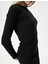 Midi Elbise Bisiklet Yaka Uzun Kollu Slim Fit 5