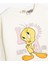 Crop Sweatshirt Tweety Baskılı Lisanslı Şardonlu Sim Baskı Detaylı 3