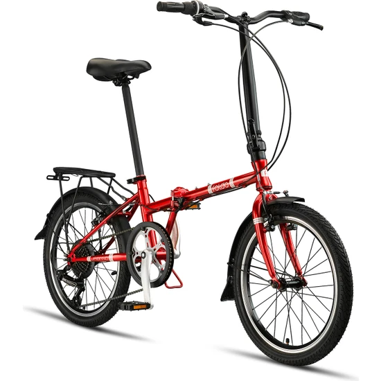 Foldo Katlanır Bisiklet Urbano Ultra 20 Jant - Ateş Kırmızısı