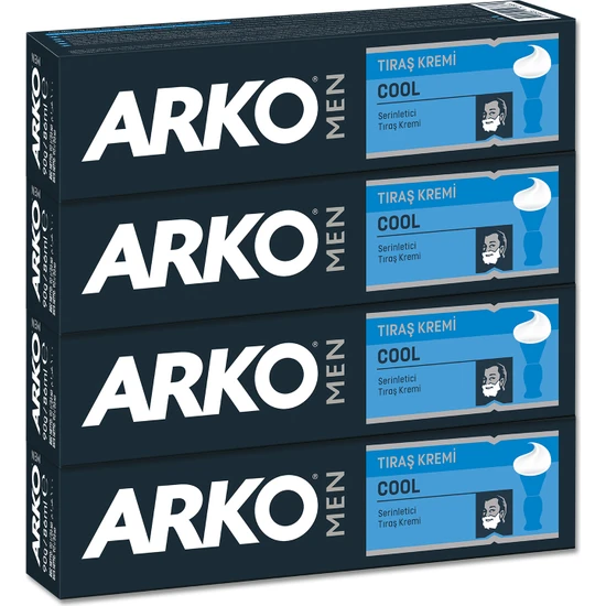 Arko Men Cool Tıraş Kremi 4x90 gr