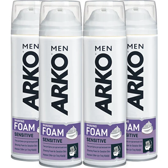 Arko Men Sensitive Tıraş Köpüğü 4x200ml