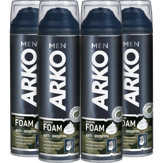 Arko Men Tıraş Köpüğü Anti Irritation 4x200ml