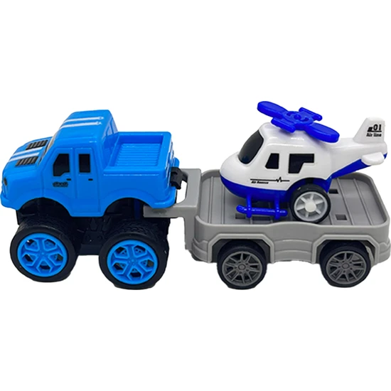 Gokidy Çek Bırak Taşıyıcı Araçlar 2'li Set - Mavi