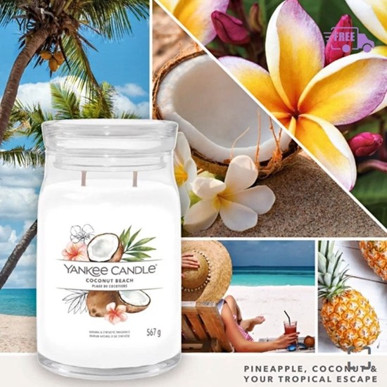 Yankee Candle 1629967E Büyük Mum Coconut Beach Fiyatı