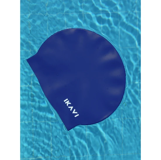 Ikavi Silikon Bone Yüksek Kalite Havuz ve Deniz Yüzücü Bonesi - Gece Mavisi