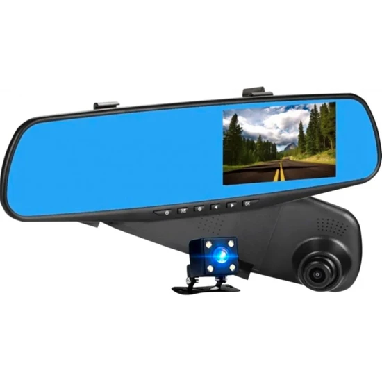 Vivatech Concord Araç Içi Dikiz Ayna Kamerası 4.3 Inç Çift Kamera Türkçe 1080P