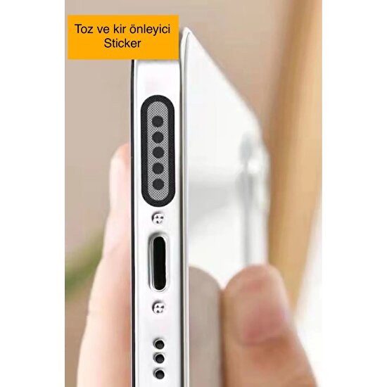 Empo Cases Iphone 11/12/13/14/15 Pro/promax Tüm Serileri Için Toz ve Kir Önleyici Hoparlör Toz Önleyici Sticker
