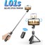 L01S Yeni Kablosuz Bluetooth Selfie Çubuğu Tripod Uzaktan Deklanşör ile Katlanabilir Tripodlar Monopodlar Evrensel IPhone Android Telefonlar Için (Yurt Dışından) 5