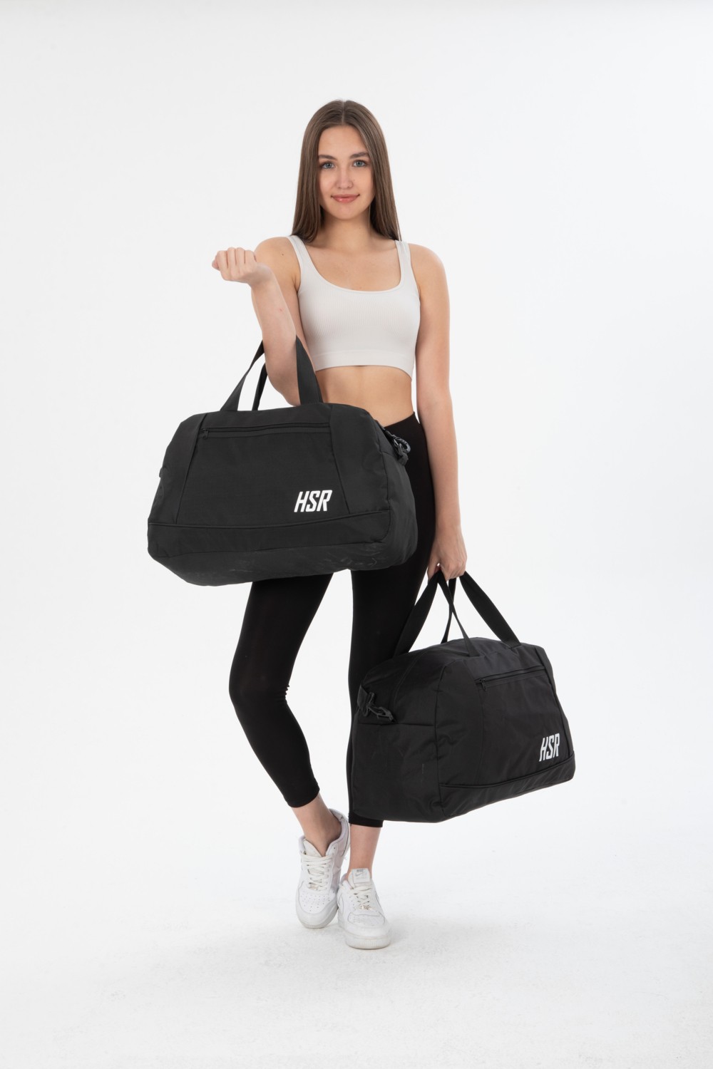 Hsr 2'li Büyük Boy + Orta Boy Unisex Spor,Seyahat ve Spor Çantası görsel 5