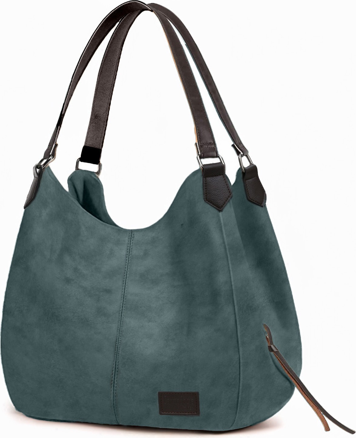 Cappadocia Vintage Myra Kadın Pu Deri Günlük Omuz Çantası Üç Bölmeli Hobo Tote El Çantası görsel 6