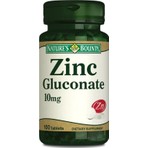 Nature's Bounty Zinc Gluconate 10 mg 100 Tablet