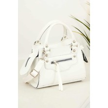 Bipanya Napoli Kırışık Deri Kadın Omuz Çantası BP-4733O