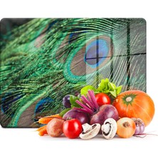 Decovetro Cam Kesme Tahtası Tavus Kuşu Desenli 20X30 cm