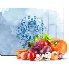Decovetro Cam Kesme Tahtası Hayat Ağacı Desenli 20X30 cm