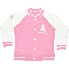 Organickid Gamer Kız Çocuk Pembe Kolej Ceket