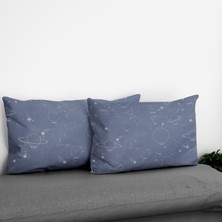 Soley | Galaxy |  Pamuklu 2'li Yastık Kılıfı Seti
