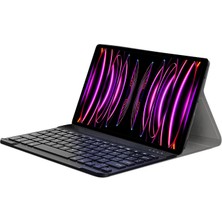 Microcase Lenovo Tab P11 2.nesil Tablet  ile Uyumlu   Bluetooth Klavyeli Standlı Kılıf - Bkk4