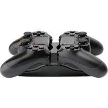 Zljnx Ps4 Denetleyici Gamepad LED Çifte Şarj Makinesi Istasyonu LED Çifte Şarj Makinesi Istasyonu Playstation 4 Aksesuarları Için Şarj Standı Dock (Yurt Dışından)