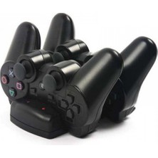 Zljnx Çift Şarj Tutucu Dock Şarj Standı + Playstation Dualshock 3 Ps3 Gamepad Denetleyicisi Için USB Güç Kablosu Kablosu Hareket Navigasyon (Yurt Dışından)