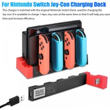 Zljnx Nintendo Switch&switch OLED Model Joy Con Denetleyici Şarj Standı, Tsv Şarj Istasyonu, 4'ü 1 Arada LED USB Şarj Standı (Yurt Dışından)