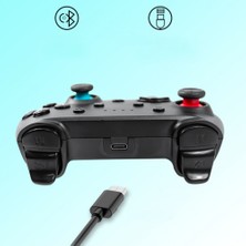 Zljnx Kablosuz Bluetooth Gamepad Pro Denetleyici Joystick Ns Anahtar Kolu Nintendo Pc Için Mavi Kırmızı Kırmızı Mavi (Yurt Dışından)