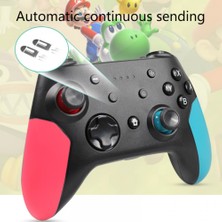 Zljnx Kablosuz Bluetooth Gamepad Pro Denetleyici Joystick Ns Anahtar Kolu Nintendo Pc Için Mavi Kırmızı Kırmızı Mavi (Yurt Dışından)