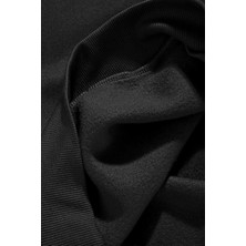 Touz Moda Radio Heat Baskılı Siyah Oversize Bisiklet Yaka Sweatshirt