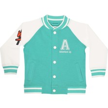 Organickid Gamer Çocuk Yeşil Kolej Ceket