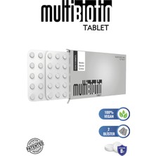 Multibiotin 5000 Mcg 60 Tablet- Biotin, Demir, Çinko (Saç, Tırnak ve Cilt için)