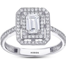 Assos Baget Taşlı Altın Yüzük