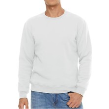 Ghassy Co. Erkek Ultra Termal Sherpa Peluş Astarlı Bisiklet Yaka Sweatshirt