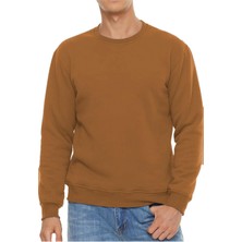 Ghassy Co. Erkek Ultra Termal Sherpa Peluş Astarlı Bisiklet Yaka Sweatshirt