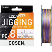 Gosen Jigging Answer Pe 8 Örgü Ipi 300MT Multi Color