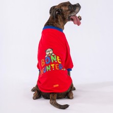 Pawstar Kırmızı Bone Hunter Orta-Büyük Irk Köpek Fermuarlı Sweatshirt