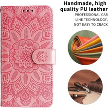 Yihang Boutique Xiaomi 12T/12T Pro ile Uyumlu Sunflower Kabartmalı Pu Deri Cüzdan Kılıf Kart Yuvaları ve Kickstand ile Çevirmeli Koruyucu Telefon Kapağı (Yurt Dışından)