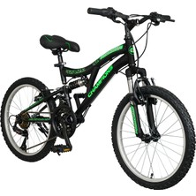 Champıons Arızona 20" Siyah - Yeşil Çift Amortisörlü Bisiklet
